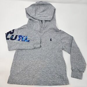 Ralph Lauren 3t Grey Long Sleeve Hoodie Shirt